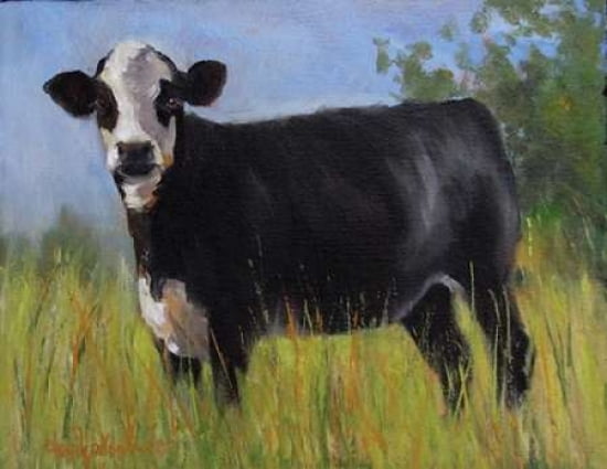 Black Baldie on a Hill Canvas Art - Cheri Wollenberg (22 x 28)
