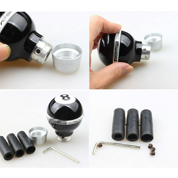 Black Ball 8 Billiard Shape Manual Transmission Car SUV Gear Shift Knob Shifter