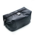 thumbnail image 1 of Black Ballistic Nylon Travel Dopp Kit with Multi Compartments and Zippered Closure, 1 of 1