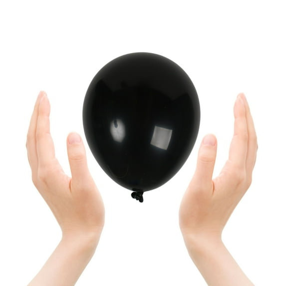 Black Balloons - 5 Inch Latex Balloons - 25 Pack