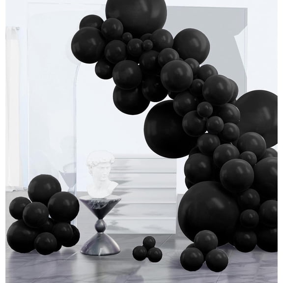 Black Balloons Arch Kit Garland for Party Decorations