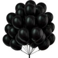 thumbnail image 1 of Black Balloons Latex Party Balloons, 100 Pack 12 inch Round Matte Balloons For Balloon Garland or Balloon Arch as Party Decorations, Birthday Decorations, Retirement Party Decorations, 1 of 6