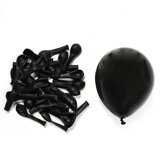 Black Balloons Latex Party Balloons - 200 Packs 5 inches Matte Black Helium Balloons for Black Themed Birthday Graduation Bridal Shower Halloween Party Decorations