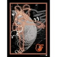 thumbnail image 1 of Black Baltimore Orioles 12'' x 16'' Framed Neon Player Print, 1 of 1