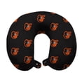 thumbnail image 1 of Black Baltimore Orioles Polyester-Fill Travel Pillow, 1 of 1