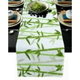 thumbnail image 1 of Black Bamboo Bamboo Leaves Table Runner Wedding Table Decoration Home Decor Kitchen Table Runners, 1 of 6