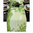 thumbnail image 1 of Black Bamboo Bamboo Leaves Table Runner Wedding Table Decoration Home Decor Kitchen Table Runners, 1 of 6