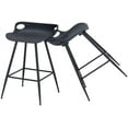 Black Bar Stools Set of 2 Modern Bar Stools Set of 2,Backless Counter