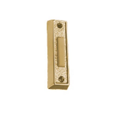Black Bar Unlighted Push Button - Carded