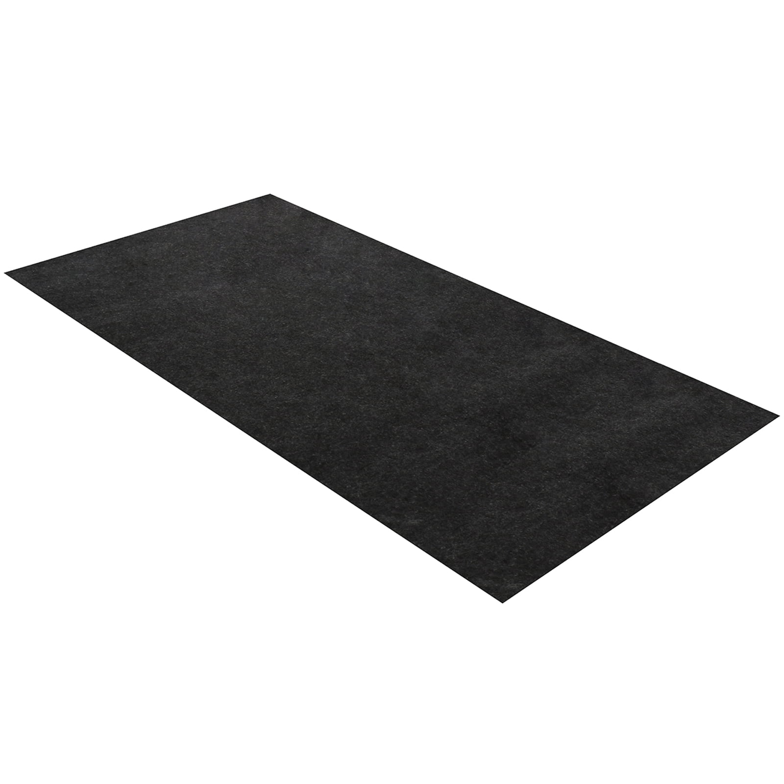 Black Barbecue Mat Non Woven Grill Floor Mat Outdoor Oil Proof