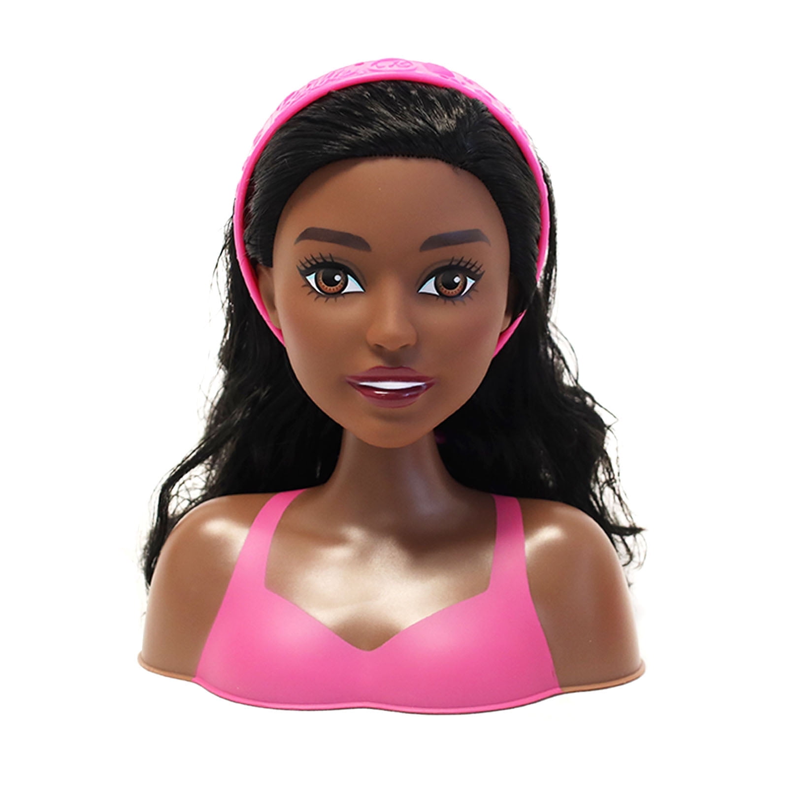 Black Barbie Glam Party Styling Head Set Girls Role Playing Doll