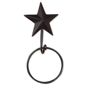 Black Barn Star TOWEL RING Hanger, by The Country House Collection