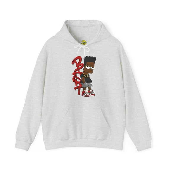 Black Bart Simpson Hoodie - Red, Vintage Cartoon Sweatshirt, 90s Nostalgia