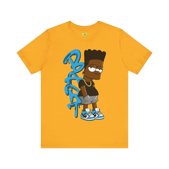Black Bart Simpson TShirt - Blue, Vintage Cartoon Shirt