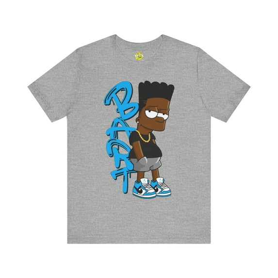 Black Bart Simpson TShirt - Blue, Vintage Cartoon Shirt