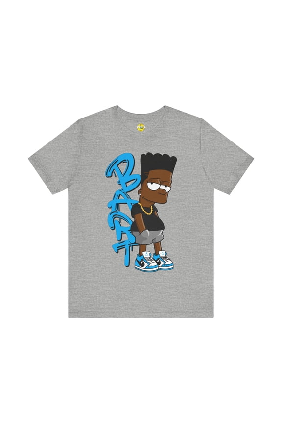Black Bart Simpson TShirt - Blue, Vintage Cartoon Shirt