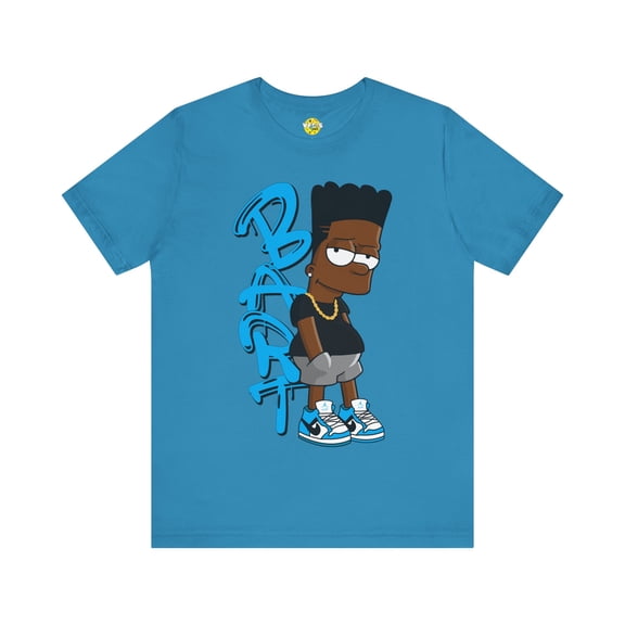 Black Bart Simpson TShirt - Blue, Vintage Cartoon Shirt