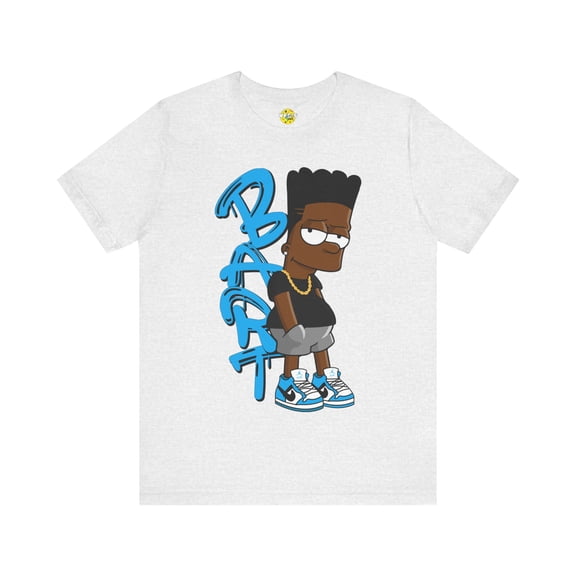 Black Bart Simpson TShirt - Blue, Vintage Cartoon Shirt