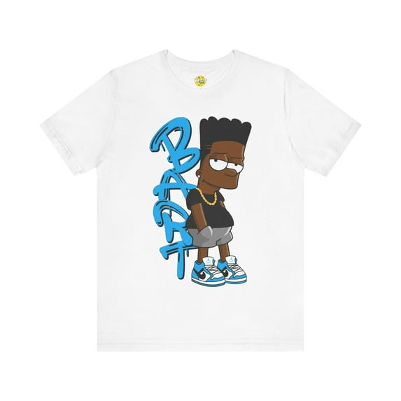 Black Bart Simpson TShirt - Blue, Vintage Cartoon Shirt