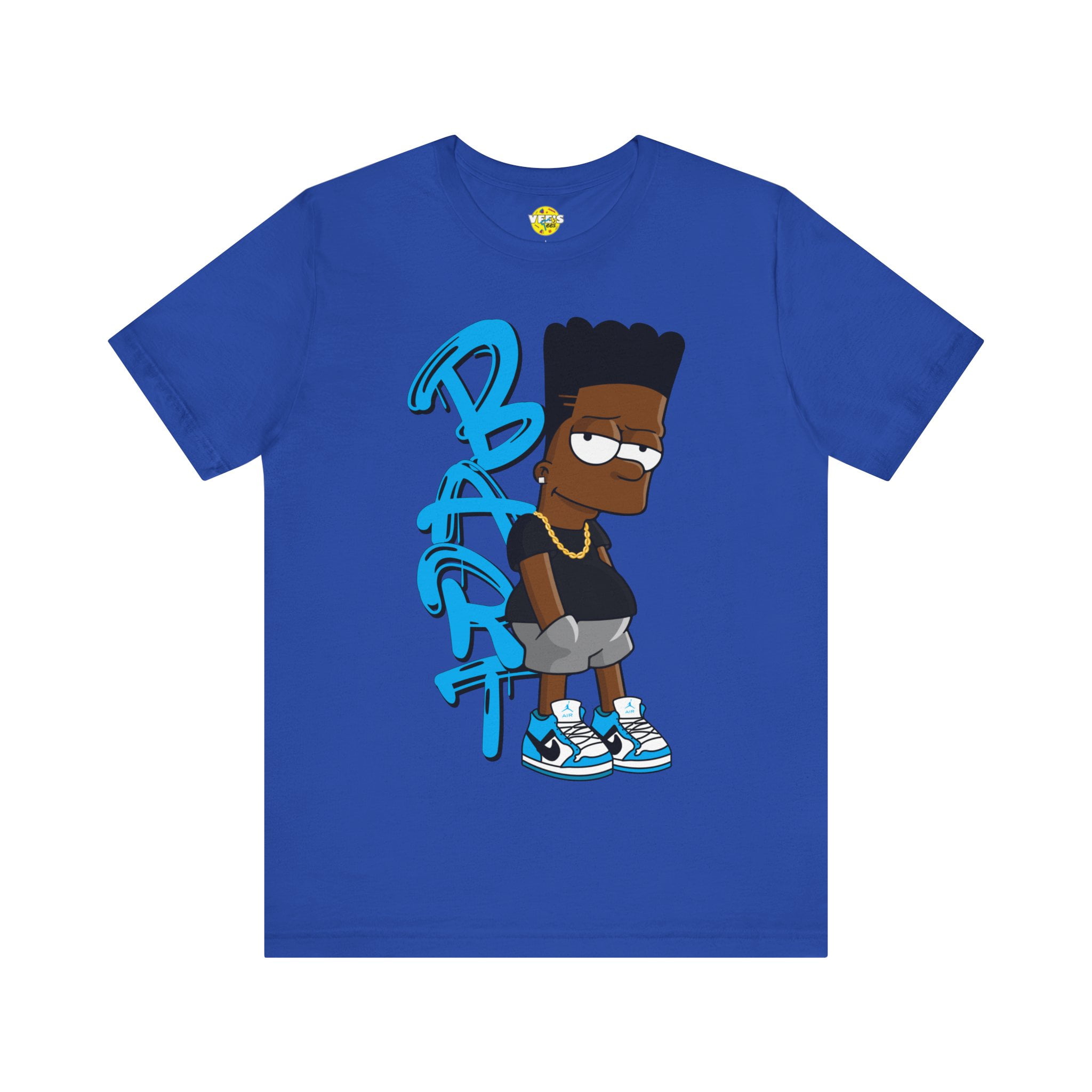 Black Bart Simpson TShirt - Blue, Vintage Cartoon Shirt - Walmart.com