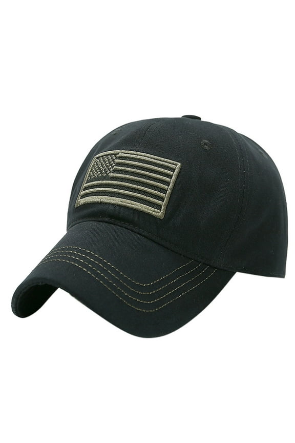 Black Baseball Caps Unisex Trucker Special Tactical Operator Forces USA Flag Patch Baseball Cap