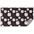 thumbnail image 1 of Black Baseballs and Hearts Pattern Rectangle Tablecloth 60"x102",Waterproof Polyester Rectangle Table Cloth, Wipeable Spillproof Polyester Tablecloth for Dining, Camping, Indoor and Outdoor, 1 of 6