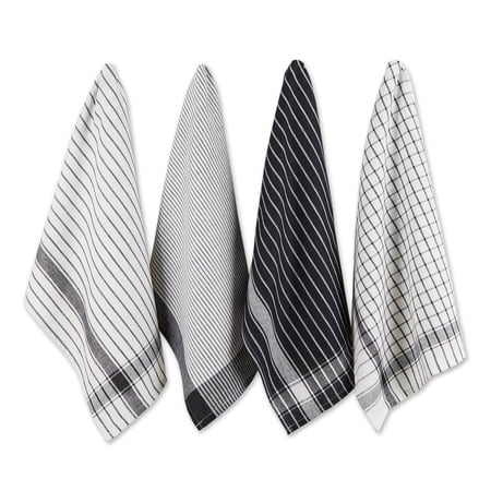 Black Basic Dishtowel (Set of 8) 20x28
