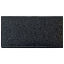 Black Basic Leather Checkbook Cover