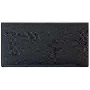 Black Basic Leather Checkbook Cover