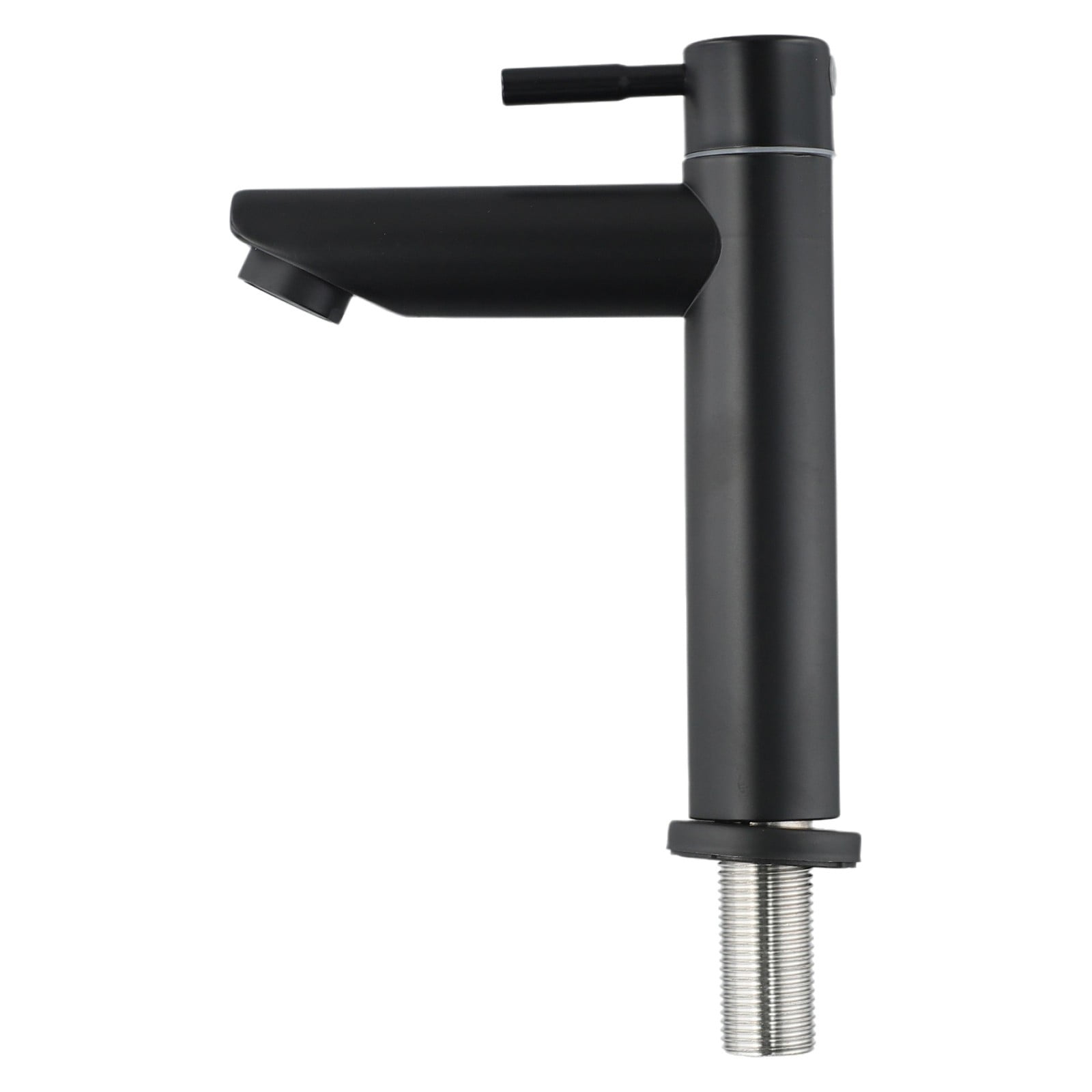 Black Basin Kitchen Bathroom Single Cold Sink Tap Cold Matte Sink