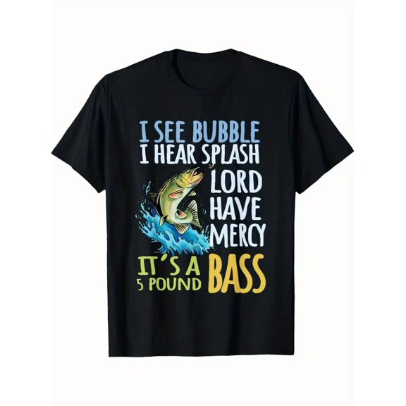 Black Bass Fishing Soft Comfortable Outdoor Angler Graphic Unisex T-Shirt up to size 5XL