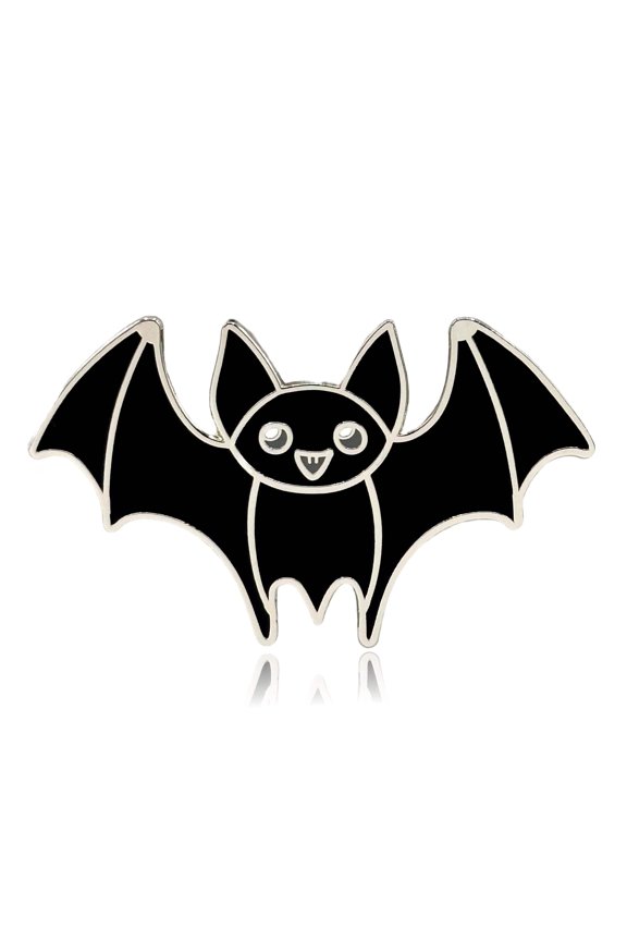 Black Bat Enamel Pin - Clayton Jewelry Labs