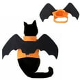 thumbnail image 1 of Black Bat Wing for Cats and Dogs - Halloween Party Clothing for Pets with Decorative and Fun Design - Orange, 1 of 5