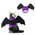 thumbnail image 1 of Black Bat Wing for Cats and Dogs - Halloween Party Clothing for Pets with Decorative and Fun Design - Purple, 1 of 2