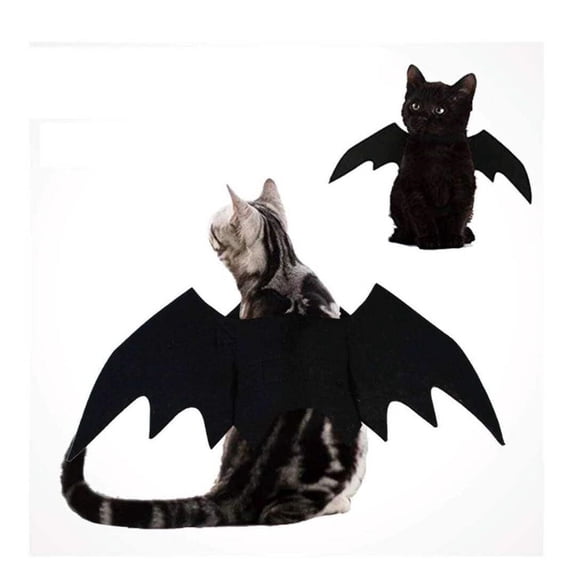 Black Bat Wings Pet Cosplay Prop Halloween Cat Dog Costume
