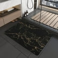 thumbnail image 1 of Black Bath Mats for Bathroom 20"x32" Non Slip Quick Dry Super Water Absorbent Marble Bathroom Rug Washable Thin Bathroom Rugs Fit Under Door, 1 of 5