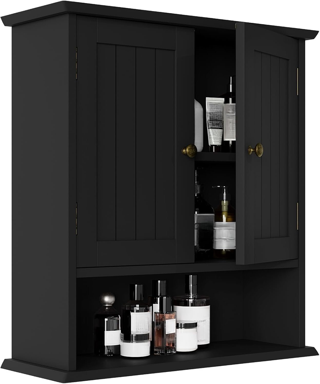 Black Bathroom Cabinet Wall Mounted, Small Bathroom Medicine Cabinet ...