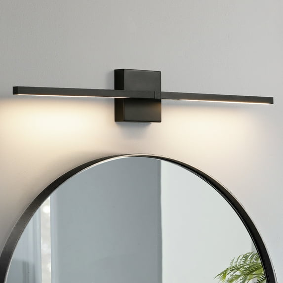 KAISITE 30 inch Modern Bathroom Light Fixtures 360° Rotatable Dimmable Vanity Light with 3500K Warm Light