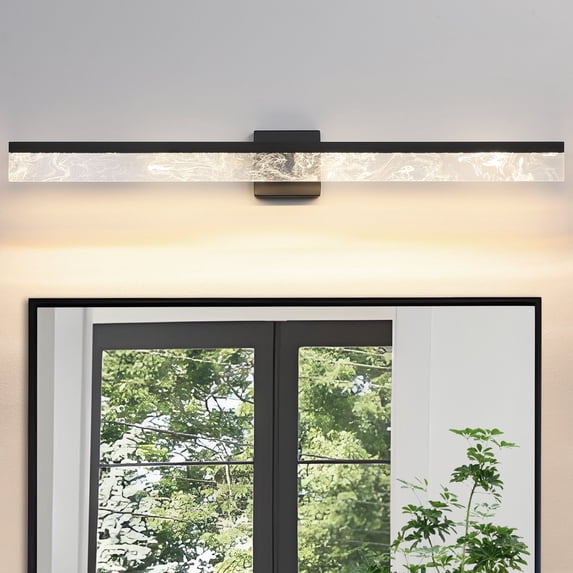 Black 39" Dimmable LED Bathroom Vanity Light Fixture