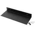 Black Bathroom Shelf Wall Mount Shelving Space Saving Rustproof Extra