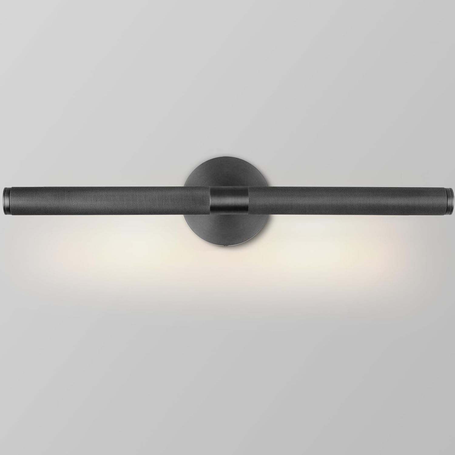Black Bathroom Wall Sconces, Knurled Texture Indoor Wall Sconce