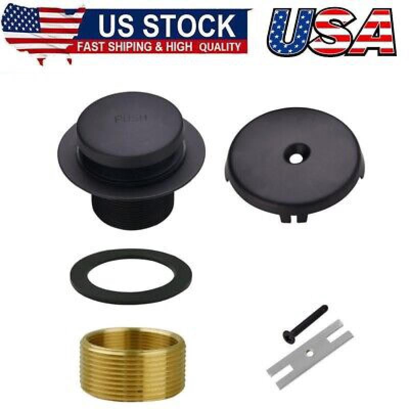 Clean Set Conversion Kit Black Bathtub Drain Tip-Toe Single Hole,Tub Drain Trim Set Conversion ...