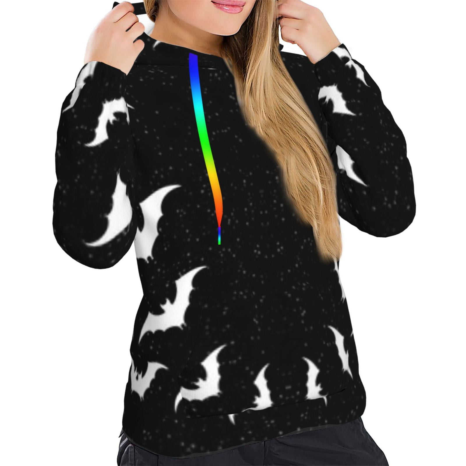 Bats at Dusk Fashion Longline Hoodie