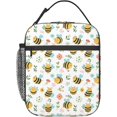 thumbnail image 1 of Black Bats Insulated Lunch Bag, Lunch Box for Office Travel, Lunch Bag for Men and Women, 1 of 6