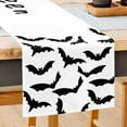 thumbnail image 1 of Black Bats Table Runner Halloween Table Runner 13x72 Inches Long Fall Kitchen Dining Table Decoration for Home Party Decor, 1 of 6