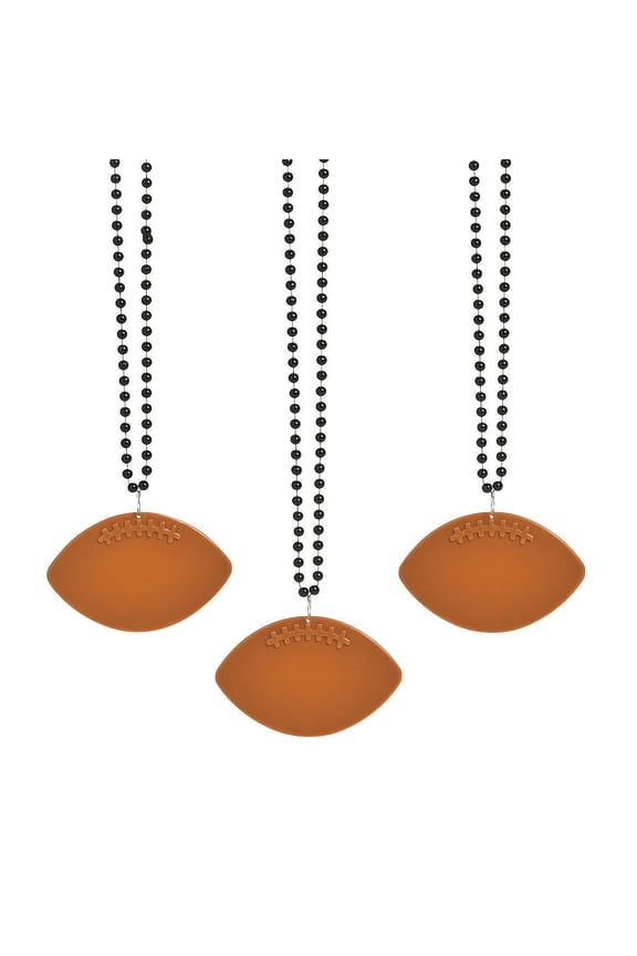 Black Bead W/Football Disc - Jewelry - 150 Pieces