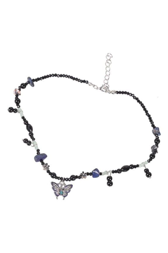 Dragonflies Necklace for Women Fashion Beaded Chain Necklaces Aesthetic Grunge Accessories Jewellery