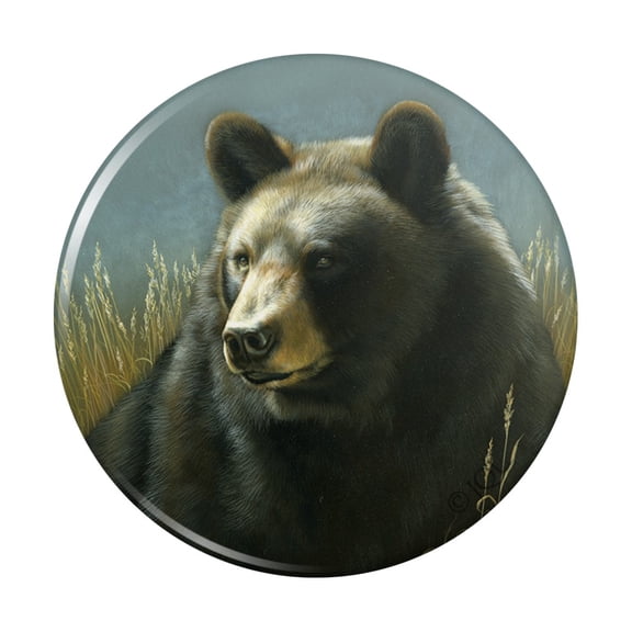 Black Bear Big Game Hunting Pinback Button Pin
