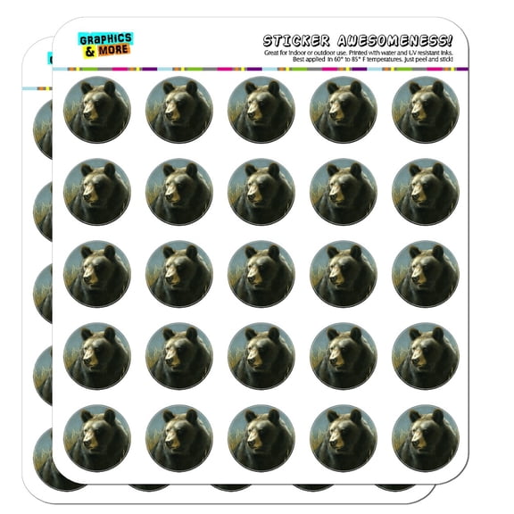 Black Bear Big Game Hunting Planner Calendar Scrapbooking Crafting Stickers