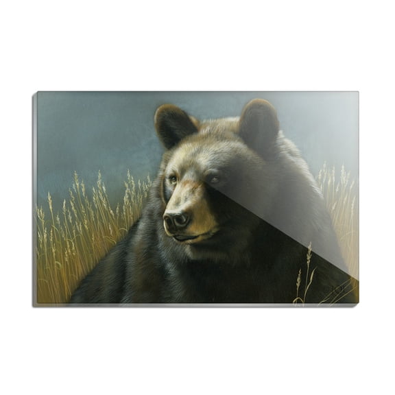 Black Bear Big Game Hunting Rectangle Acrylic Fridge Refrigerator Magnet